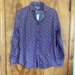 Mens Express floral shirt sz M fitted